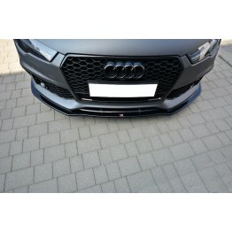 Накладка сплиттер на передний бампер на Audi RS7